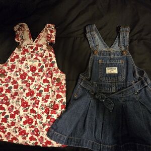 OshKosh B'gosh Kids Denim and Floral Corduory Dress
